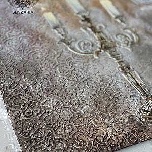 Трафарет - Асатур бордюр - Фотография интерьере 14